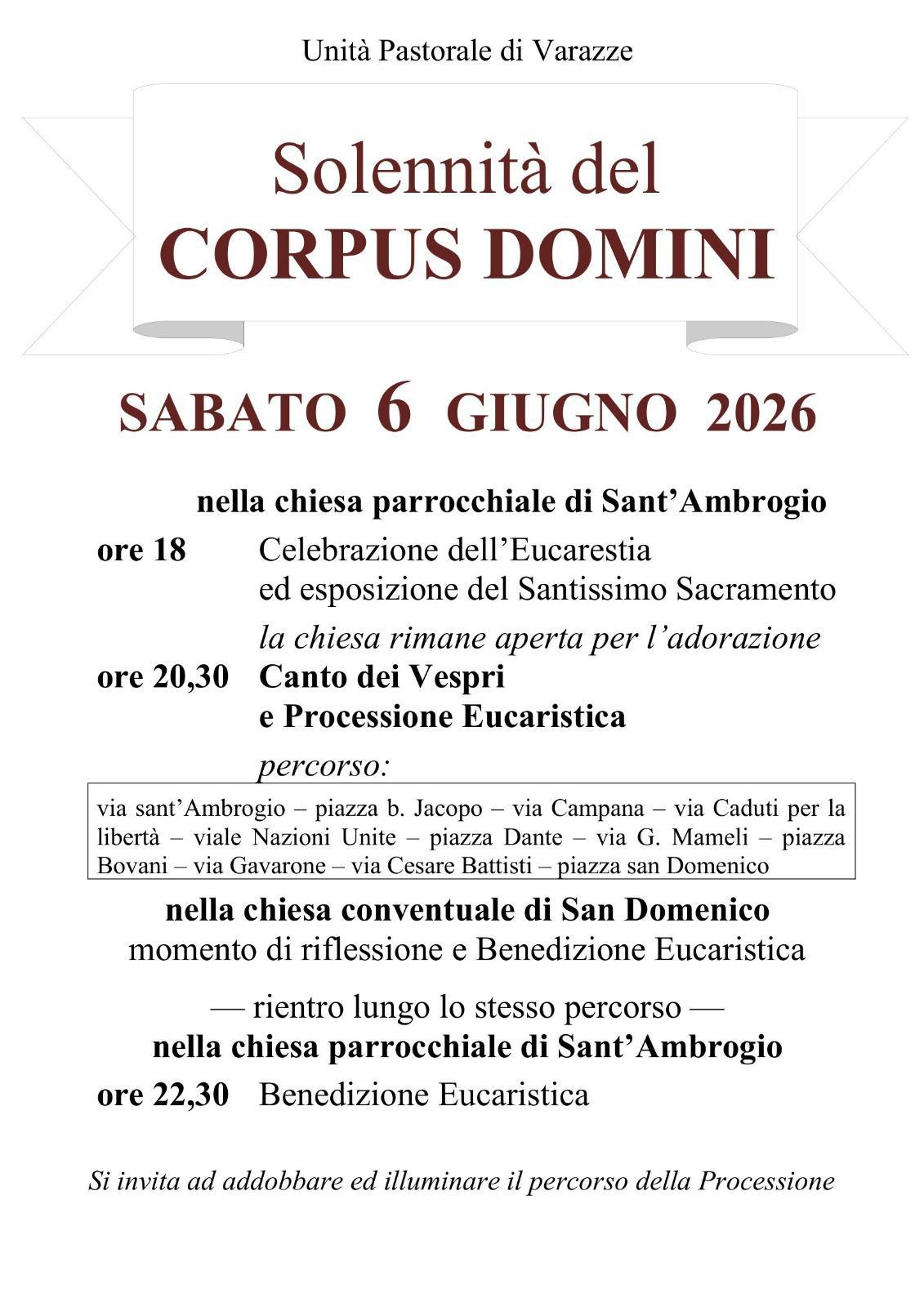 corpus domini 2026